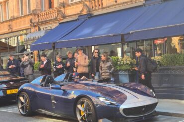 Beautiful [Ferrari monza sp2] being crowded around in london yesterday