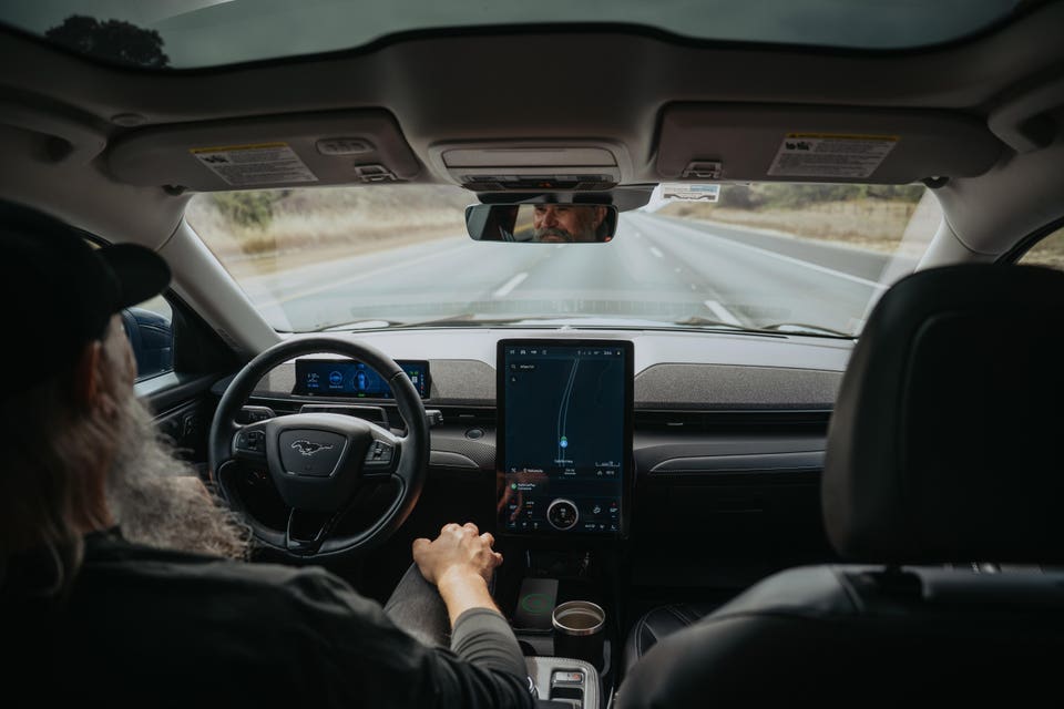 David Blenkle and his 2022 Mustang Mach-E Premium
