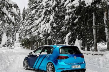 Honestly miss the snow, was funn drifting this thing in it👌 Golf R 7.5 ABT