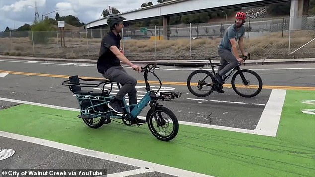 Prosecutors said the crash was preventable, alleging the couple had received multiple warnings and citations related to their son¿s riding but continued to allow him to ride. A screengrab from the city's e-bike safety video is seen above