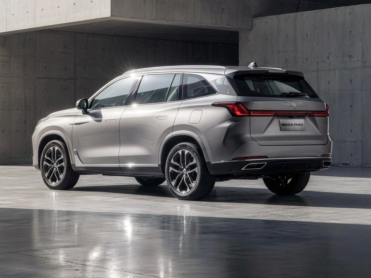 The MGS9 promises 62 miles of EV-only driving from its plug-in hybrid powertrain (MG)