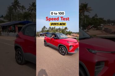 0 to 100 kmph Speed Test with Tata Punch EV 2026 #manishbhardwaj #tatamotorsindia #review #shorts