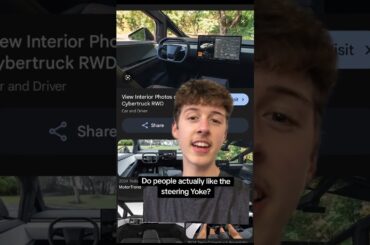 The hidden flaw of Tesla's steering Yoke.. | #shorts #tesla #ev #cars