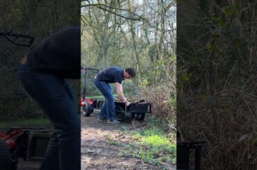 COMPLETE WOOD CLEARANCE WITH THE VEEHOP #veehop  #asmr  #offroad  #electricvehicle  #wood