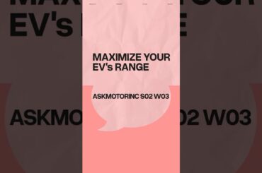 How to maximise the range on your electric vehicle? (Answers here) | #AskMotorInc 26W03