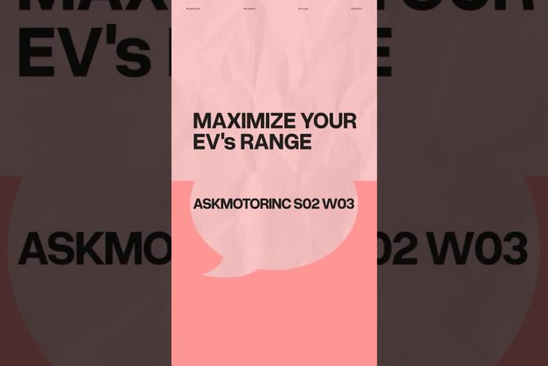 How to maximise the range on your electric vehicle? (Answers here) | #AskMotorInc 26W03