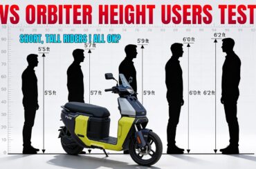TVS Orbiter Electric Scooter Test of Different Height Riders - EV Kurradu