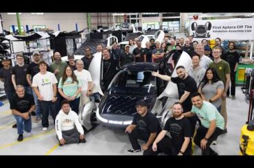 1ST Aptera Rolls Off Assembly Line!