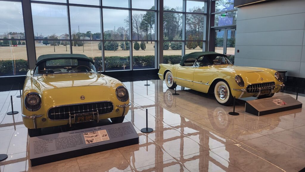 1955 Chevy Corvettes. Serial numbers 699/700 and 700/700.