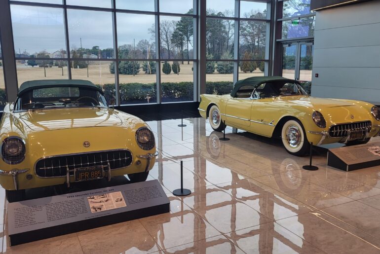 1955 Chevy Corvettes. Serial numbers 699/700 and 700/700.