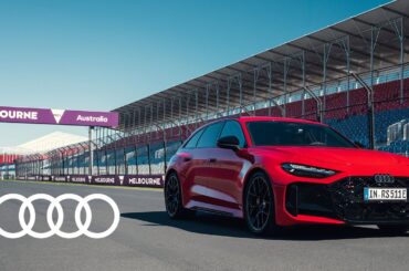 Audi RS 5 Avant takes on the Formula 1® Albert Park Circuit