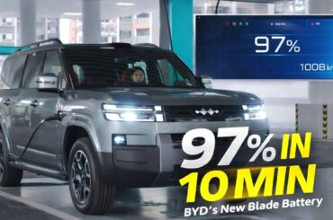 BYD Shows Insane 5 Minute Charging with New Blade Battery
