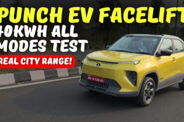 Range test of Punch EV  40 KW  in all modes City range test #electricvehicletalks #punchfacelift