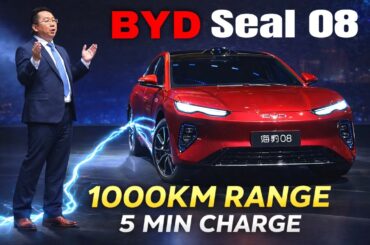 BYD Seal 08 Revealed With 1000km Range and 5 Minute Charging