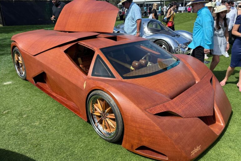 As seen today at Amelia Island, the (nearly) all-wooden Harmon Splinter
