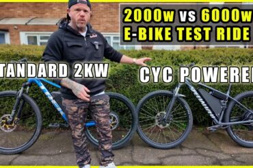 My 6000w E-Bike vs 2000w Build - Is it even Close?