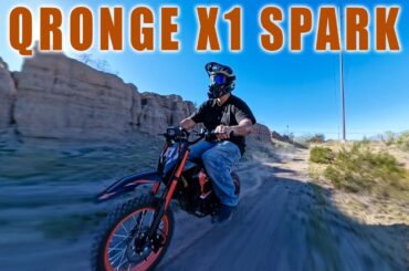 Bought The Cheapest and Fastest Electric Dirt Bike...Then I Crashed IT | Qronge X1 Spark