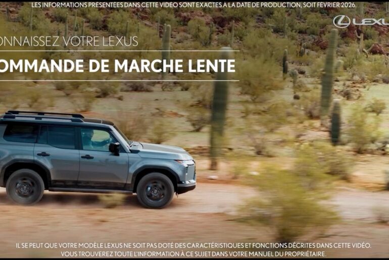 Connaissez votre Lexus | Commande de marche lente