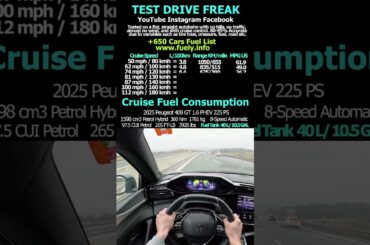 2025 Peugeot 408 GT 1.6 PHEV 225 PS #peugeot #408 #gt #phev #hybrid #pov #autobahn #topspeed