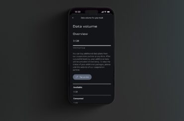 Activating included data volume – for apps in the vehicle and Wi-Fi
