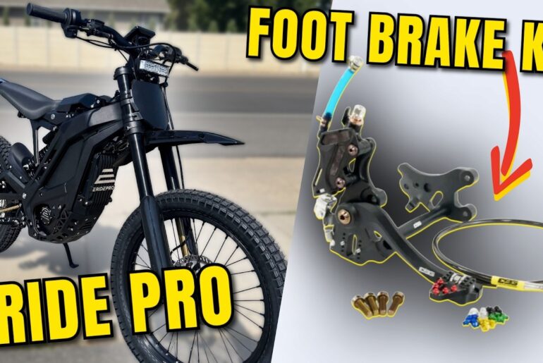 E-Ride Pro 3.0 Foot Brake Install! // E-Bike Garage Foot Brake