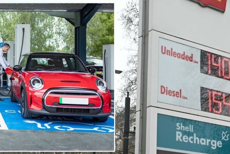 Drivers could see electric car charging costs plummet as petrol and diesel prices soar
