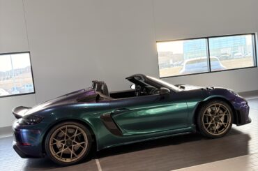 [Porsche 718 Spyder RS] a client of mine wrapped. Reminds me of mystic chrome!