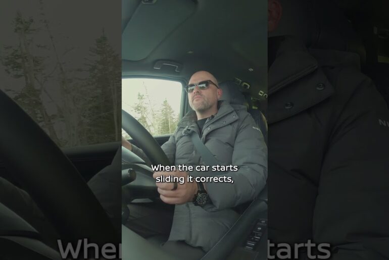 Snow day: Elgrand performance testing with Ivan Espinosa | Nissan