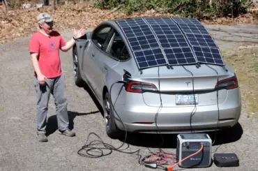 US man adds solar roof to his Tesla Model 3 to see if he can charge his car for free and it actually works