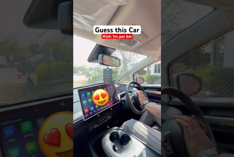 Guess this Electric Car that costs just 1 rupee per km #manishbhardwaj #electriccarreview #shorts