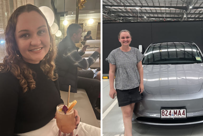 Aussie mum escapes $2,600-a-year petrol hit after Tesla buy: 'Feeling smug'