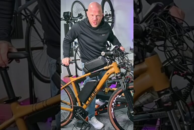 Epic 3-MOTOR E-Bike Test Ride! Handlebar Cockpit INSANE! #shorts