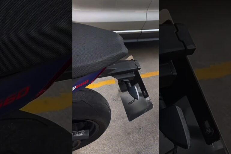 Electric motorcycle license plate holder|Blazexel#motor #motorcycle #motorbike