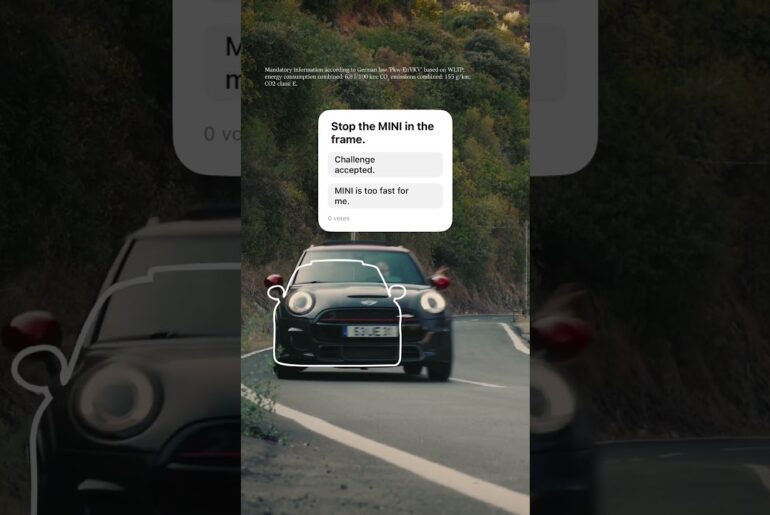 Your thumb 👍 vs. decades of racing DNA 🏎️ #youtubeshorts #challenge #MINI