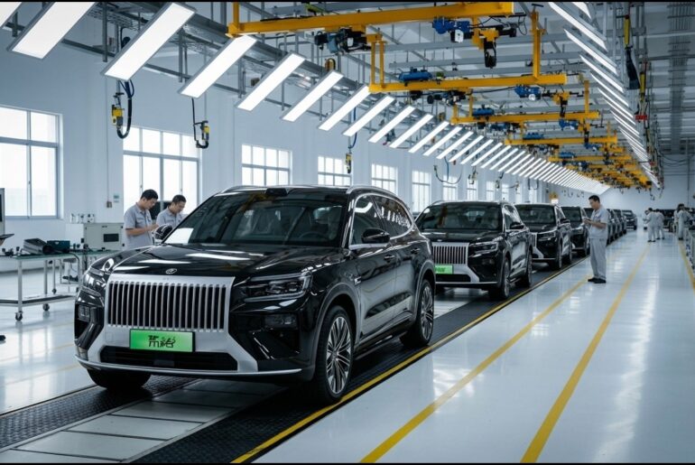 How Zeekr 8X Electric Cars Are Made | Inside Chinese EV Factory (Full Process)