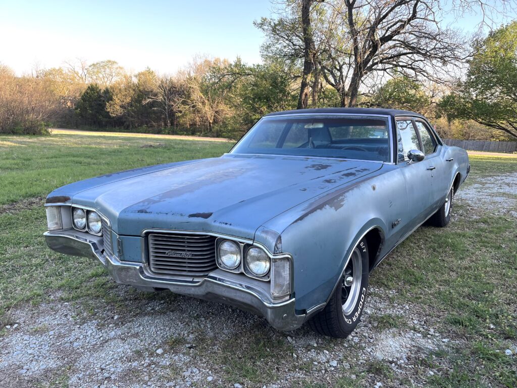 1968 Delmont 88 Town Sedan. Field find, money pit, no regrets.