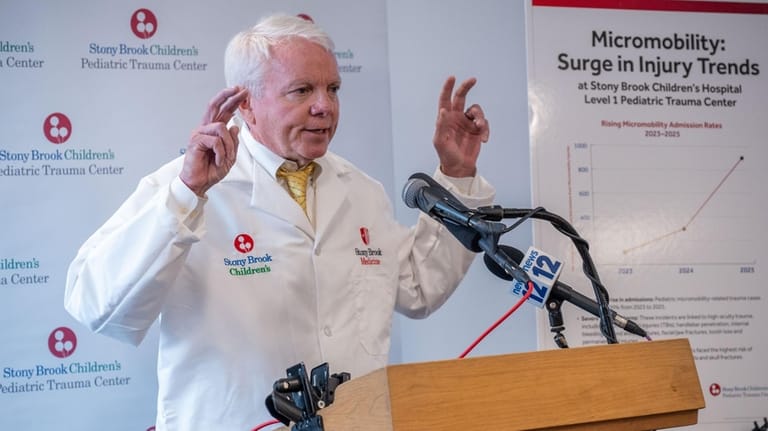 Dr. Richard Scriven, pediatric trauma surgeon at Stony Brook Children's...