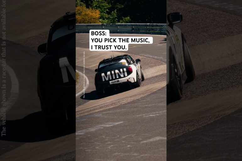 I HAD to do it 🤷 #MINI #Racing #POV #Racecar