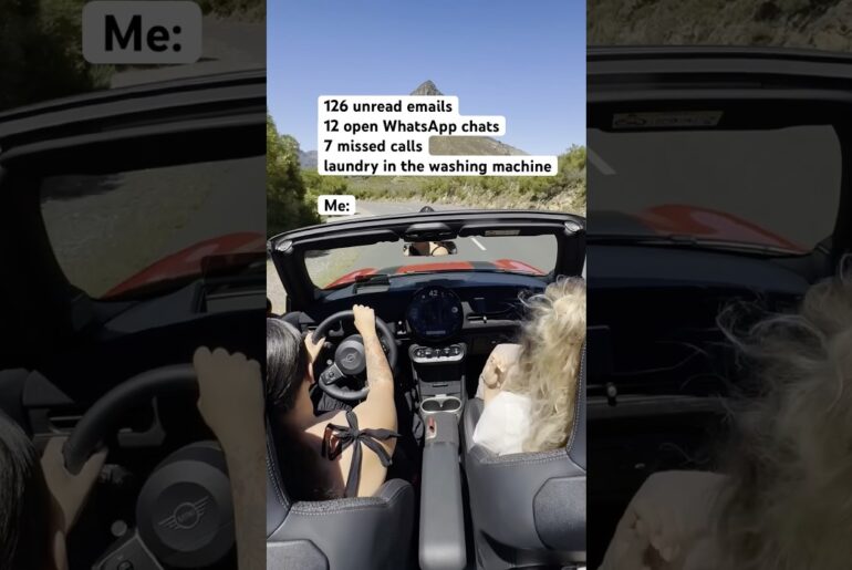 Booked and breezy 🌴  #YoutubeShorts #Convertible #MINI #drivingaround