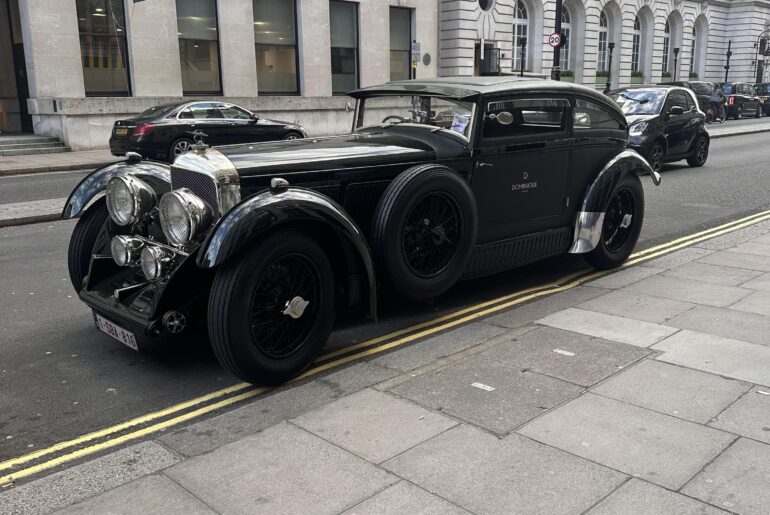 Classic Bentley on Pall Mall in London