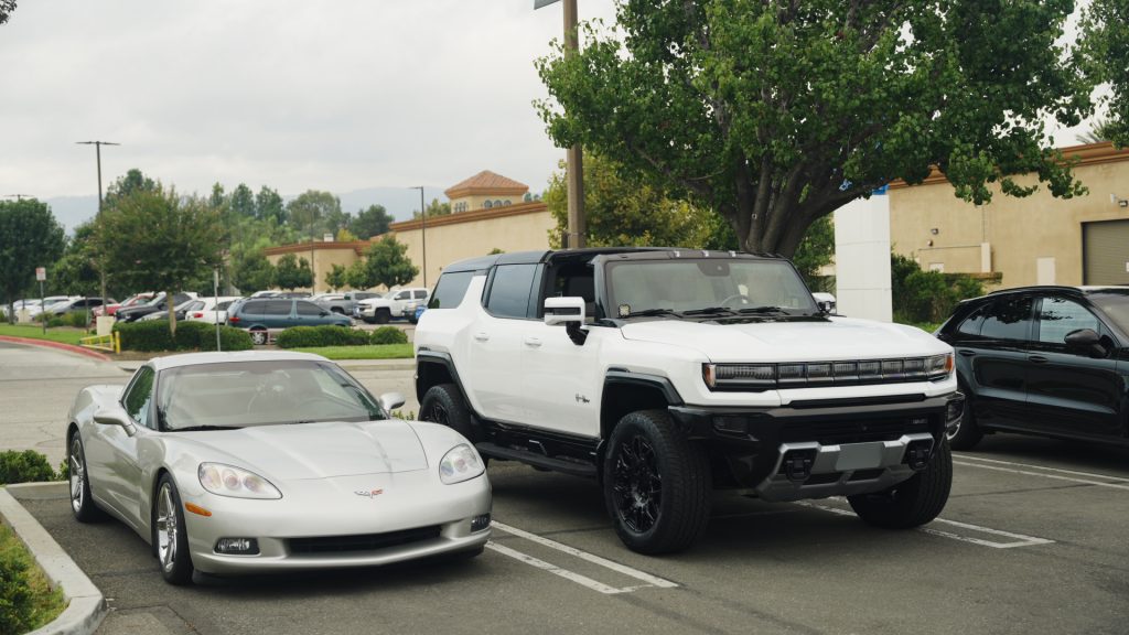 Hummer EV and Corvette