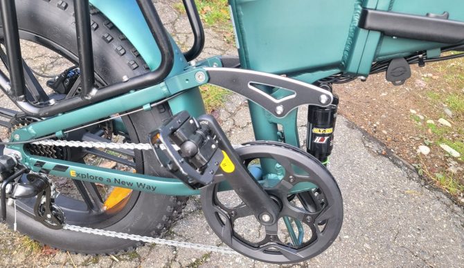 Suspension on the Engwe Engine Pro 2.0 Ebike