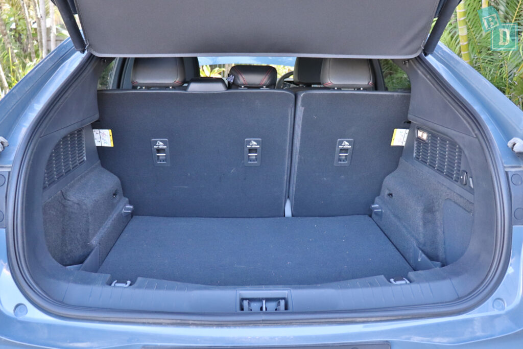 Boot space in the Ford Mustang Mach-E