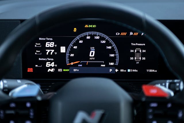 2025 Hyundai Ioniq 5 N digital gauge cluster