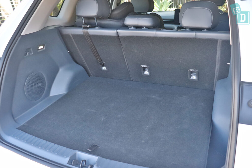 Boot space in the Geely EX5 electric SUV