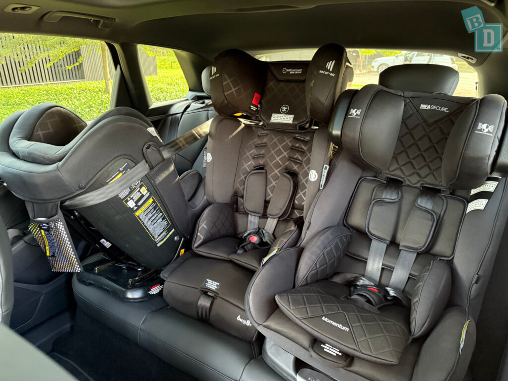 Rear-facing child seat clearance in the Audi Q4 E-Tron