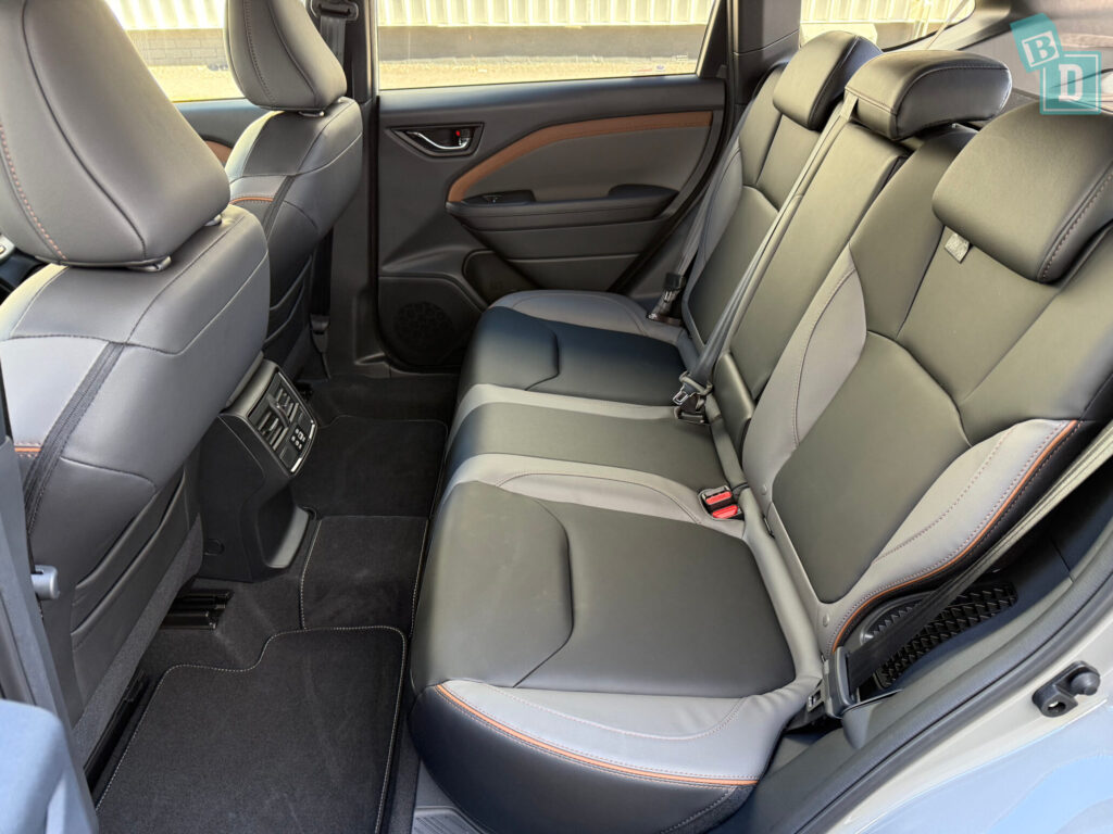 Rear legroom in the 2025 Subaru Forester Hybrid