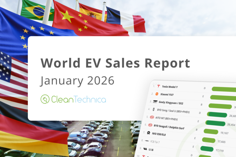 Top Selling Electric Vehicles in the World — January 2026