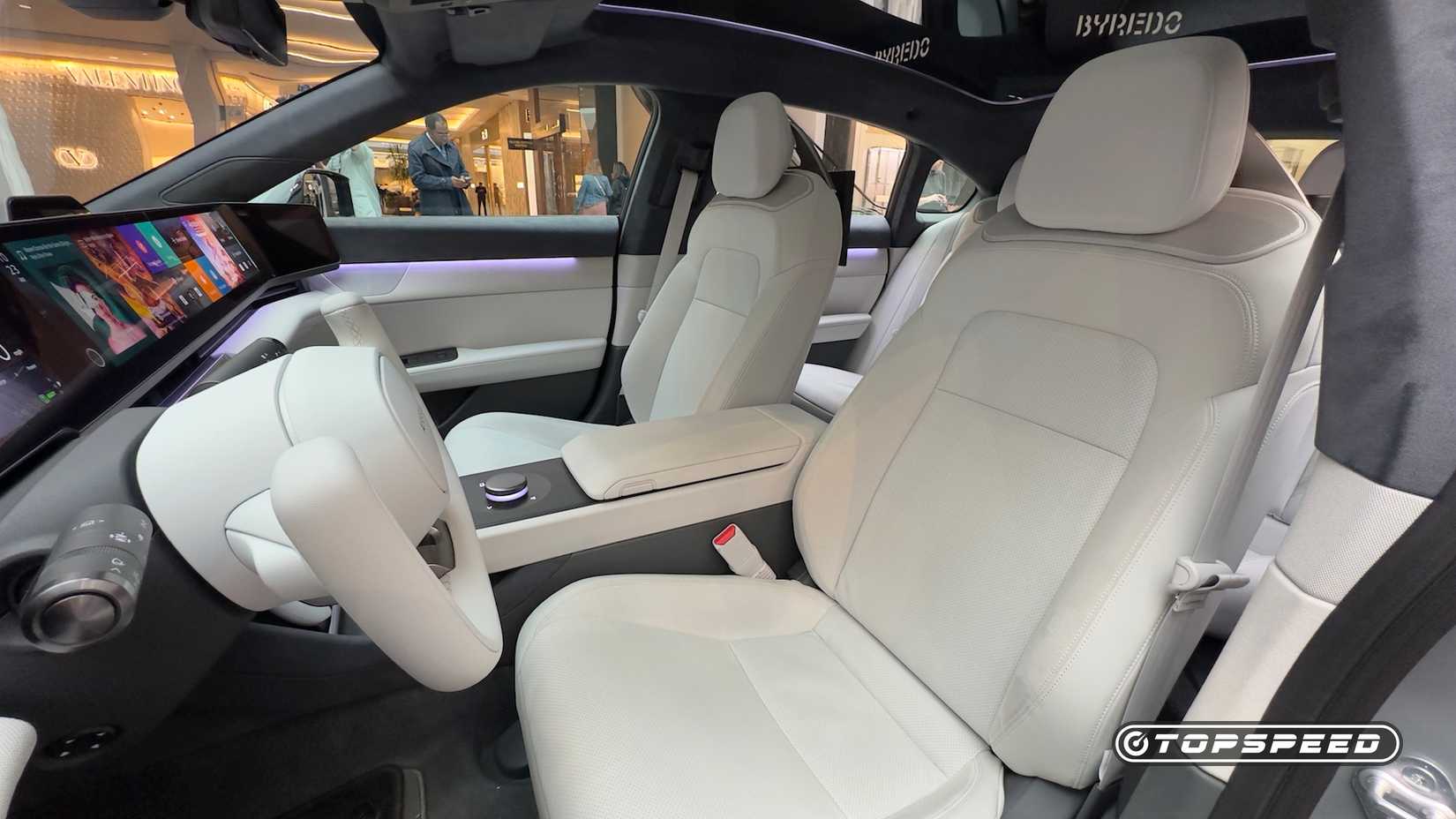 2026 Afeela 1 Interior shot of the driver's seat