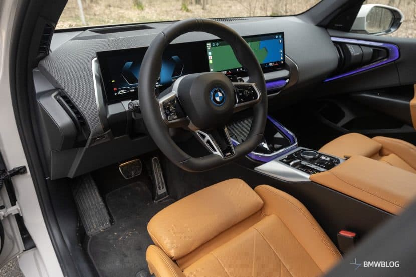2026 BMW X3 30E REVIEW steering wheel